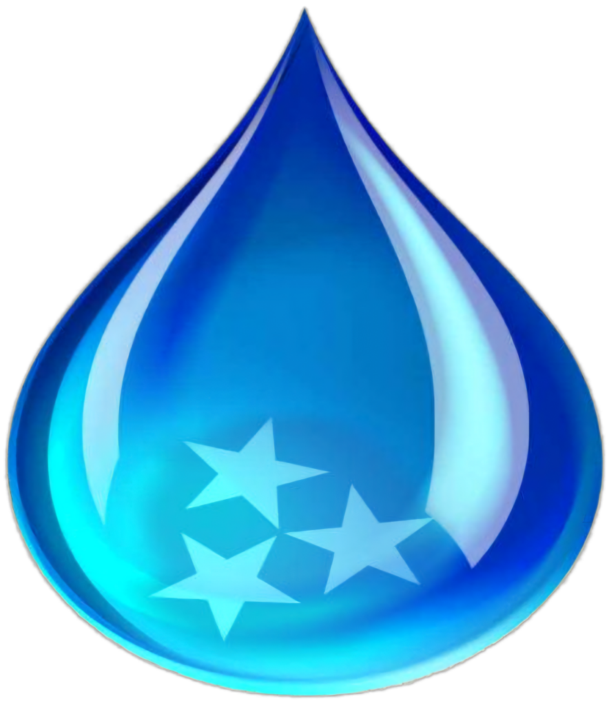 ProClean Power & Soft Wash, LLC pressure washing Logo tear drop with the TN flag TriStar in the middle